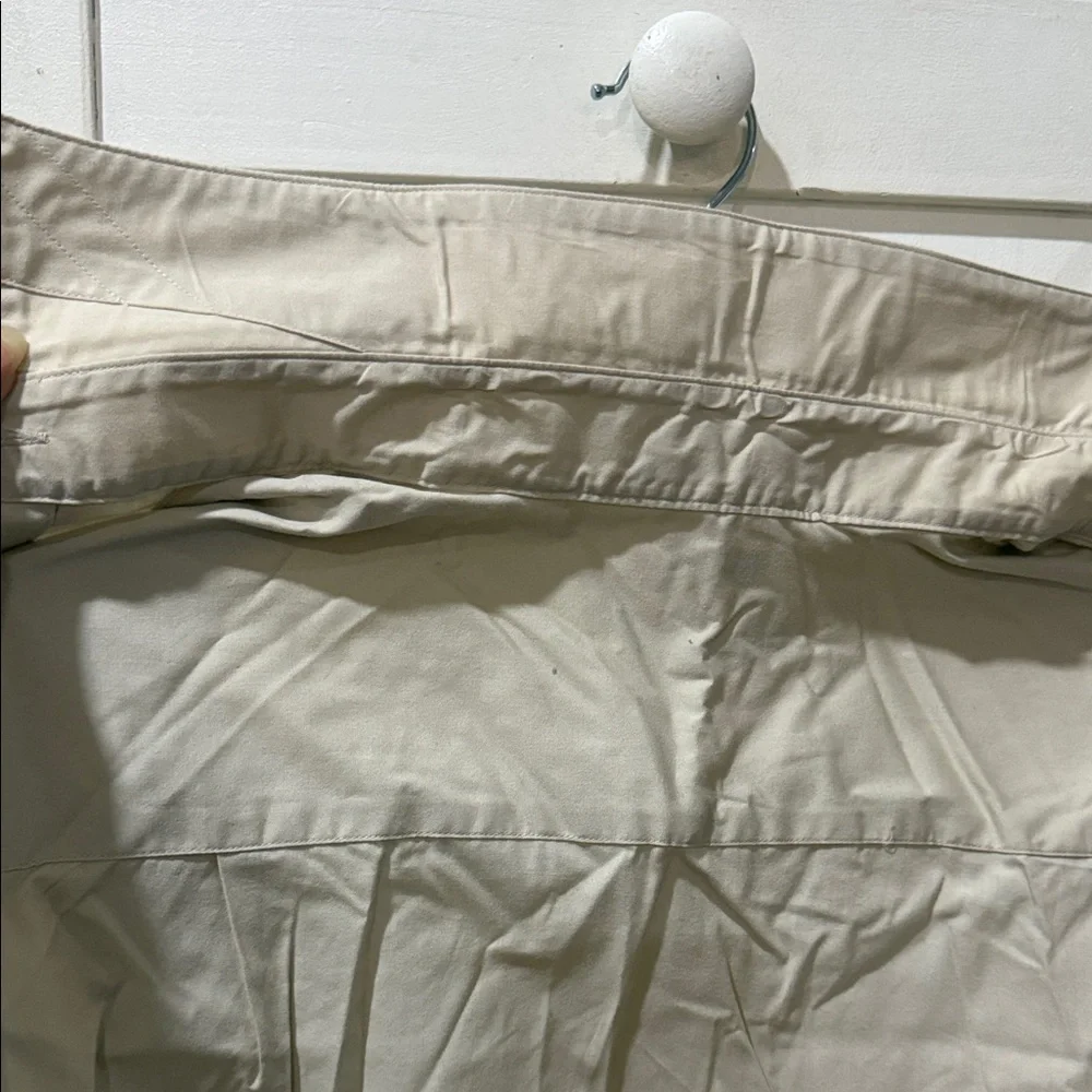 Marquise Men's Long Sleeve Dress Shirt in Light Cream - Picture 6 of 6